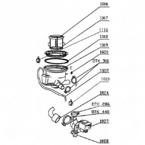 MICRO FILTRE (REPÈRE 1016) LAVE-VAISSELLE - 35844