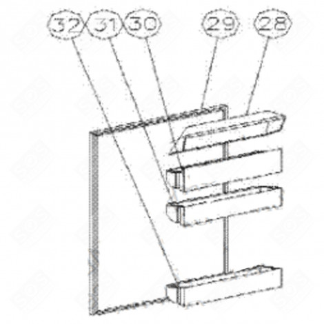 BALCONNET (REPÈRE 31) FRIGO, RÉFRIGÉRATEUR, CONGÉLATEUR - 138J75
