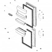 Balconnet bouteilles (repère 12)