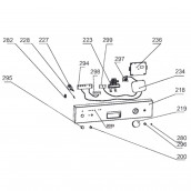 Carte électronique, module d'affichage (repère 294)