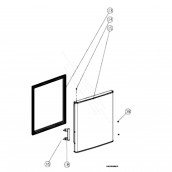 Poignée de porte (repère 18) d'origine