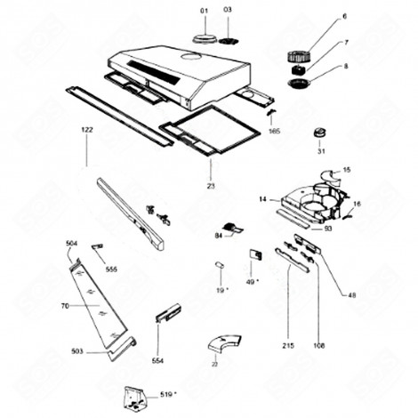 BANDEAU SILVER (REPÈRE 122) D' HOTTE - C00308008