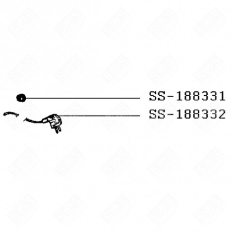 CORDON D'ALIMENTATION (REPÈRE SS-188332) FOUR, CUISINIÈRE - SS-188332