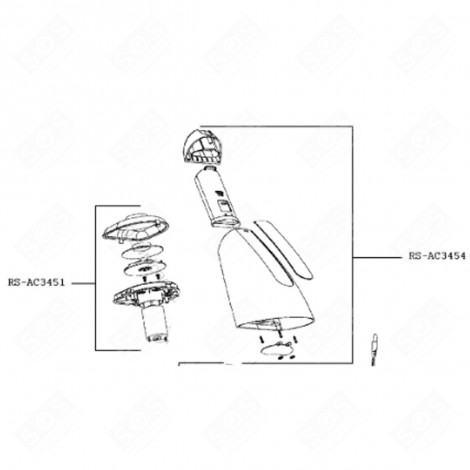 MOTEUR (REPÈRE RS-AC3451) ASPIRATEUR - RS-AC3451