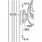 Goujon fixation de dessus (repère 563)