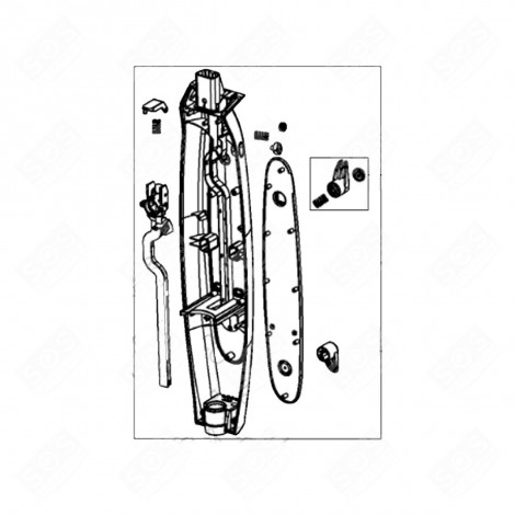 DEMI BOITIER ARRIÈRE ASPIRATEUR - RS-2230001539