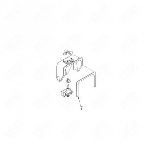 JOINT REPÈRE 7 D'ORIGINE FRIGO, RÉFRIGÉRATEUR, CONGÉLATEUR - C00313555, C00195206