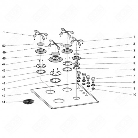 MANETTE (REPÈRE 7) PLAQUE DE CUISSON - 03292700000