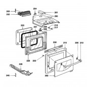 Vitre extérieure de porte (repère 202)