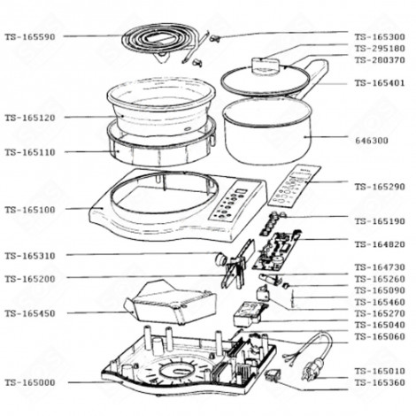 SÉCURITÉ DE PORTE, FERMETURE, VERROU (REPÈRE TS-165270) MACHINE À LAVER, LAVE-LINGE - TS-165270