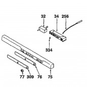 Manette thermostat (repère 77)