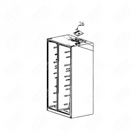 CARTE DE PUISSANCE (REPÈRE 36) FRIGO, RÉFRIGÉRATEUR, CONGÉLATEUR - FR000784