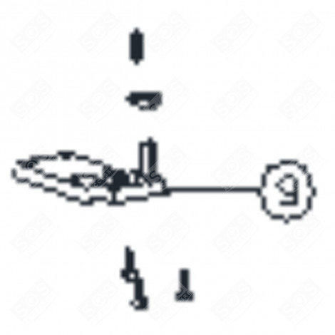 CHARNIERE INFERIEURE DR FRIGO, RÉFRIGÉRATEUR, CONGÉLATEUR - FR005467