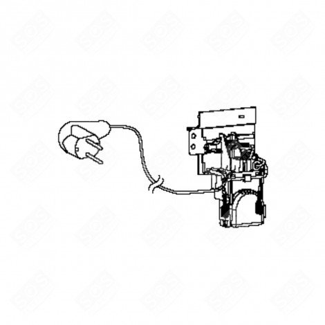 CORDON SECTEUR D'ORIGINE MACHINE À LAVER, LAVE-LINGE - 481010917452