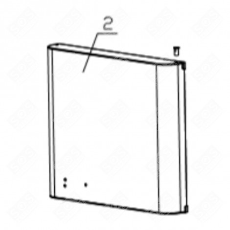 PORTE FREEZER ROUGE FRIGO, RÉFRIGÉRATEUR, CONGÉLATEUR - FR001687