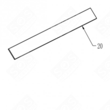 VISIERE VERRE FOUR, CUISINIÈRE - CU004843