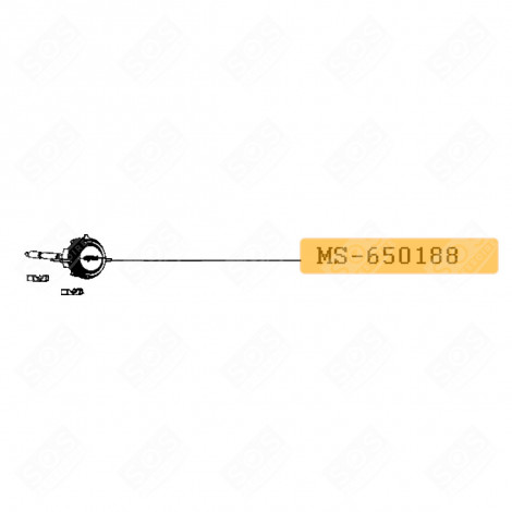 Bouton + Axe/verrou Pour Robot Ménager MOULINEX MS-651931 - Pièce Détachée D'origine