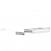 Rail télescopique (repère 420B)