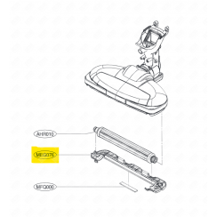 Support de brosse, embout (repère meg076)