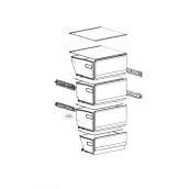 Bac congélateur (repère 136B) Bac congélateur (repère 136B)