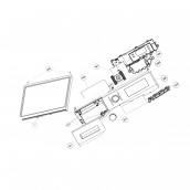 Facade bac à lessive, bac à détergent (repère 197)