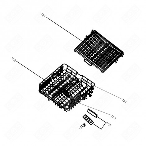 PLATEAU À COUVERT ASSEMBLÉ LAVE-VAISSELLE - 1062864, 34421629