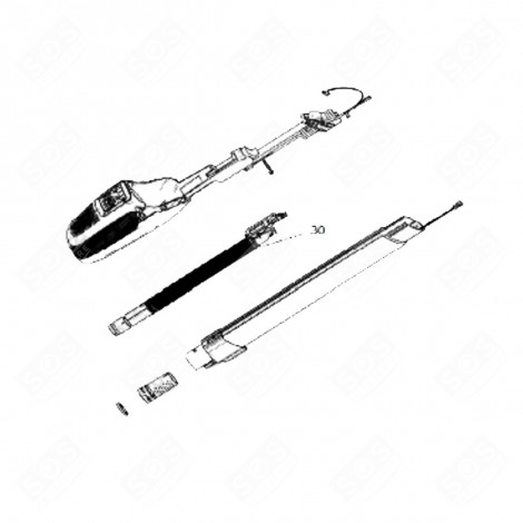 TUBE COMPLET REPÈRE 30 D'ORIGINE ASPIRATEUR - 140125425052