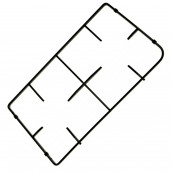 Grille brûleur droite  405X225X10 mm