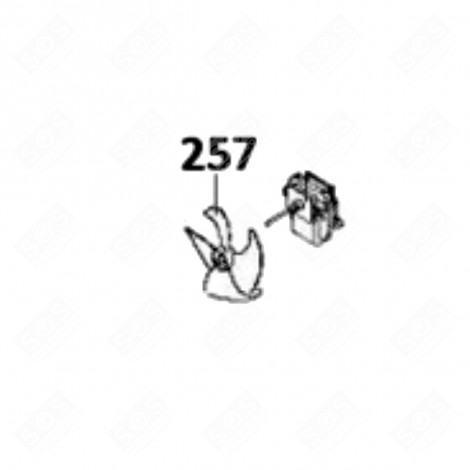 HÉLICE D'ORIGINE (REPÈRE 257) FRIGO, RÉFRIGÉRATEUR, CONGÉLATEUR - 43011486