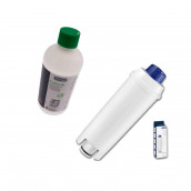 Détartrant 500ml ECODECALK et filtre adoucisseur d'eau modèles ECAM