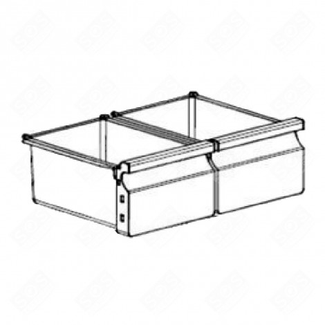 BAC À LÉGUMES FRIGO, RÉFRIGÉRATEUR, CONGÉLATEUR - 49040046