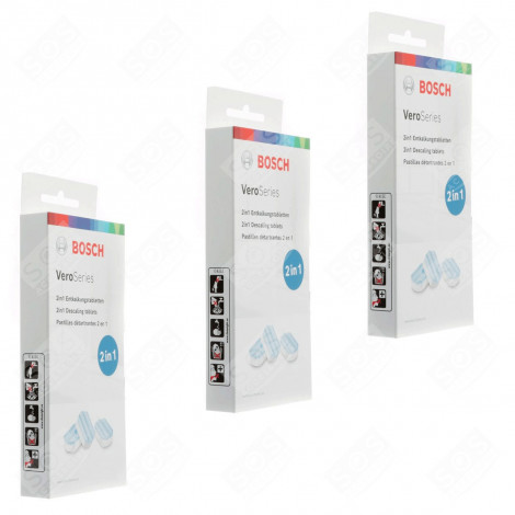 LOT DE 3 BOÎTES TABLETTES DÉTARTRAGE CAFETIÈRE, MACHINE À CAFÉ - 00312093