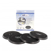 Lot de 4 filtres charbon type E233 FAC519 EFF57  235X20 mm Lot de 4 filtres charbon type E233 FAC519 EFF57  235X20 mm