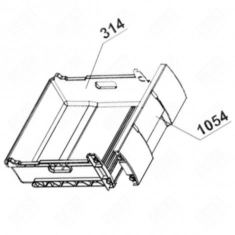 FAÇADE DE TIROIR FRIGO, RÉFRIGÉRATEUR, CONGÉLATEUR - 4312618100