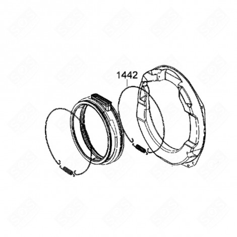 COLLIER  MACHINE À LAVER, LAVE-LINGE - 481990500304