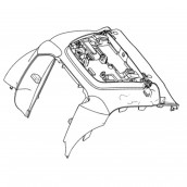 Couvercle bleu d'origine