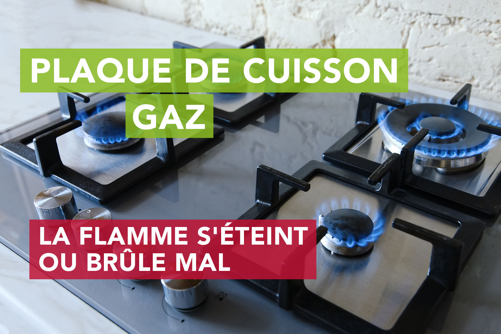 Brûleur Avec Flamme Sur Cuisinière à Gaz Pour Cuisiner