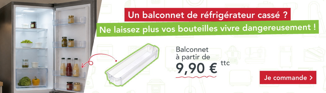 Balconnet de frigo abim&eacute; ? 